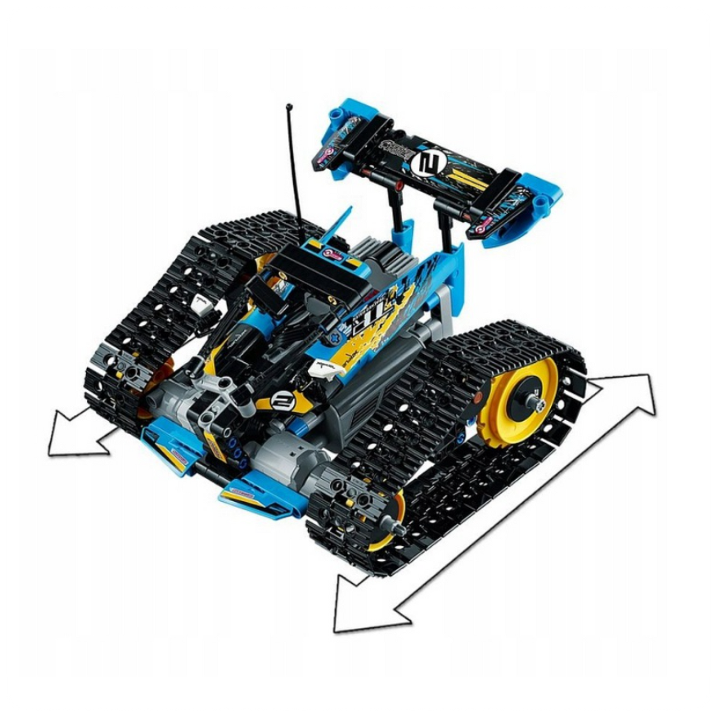 LEGO® Technic 42095 Radijo bangomis valdomas kaskadininkų automobilis