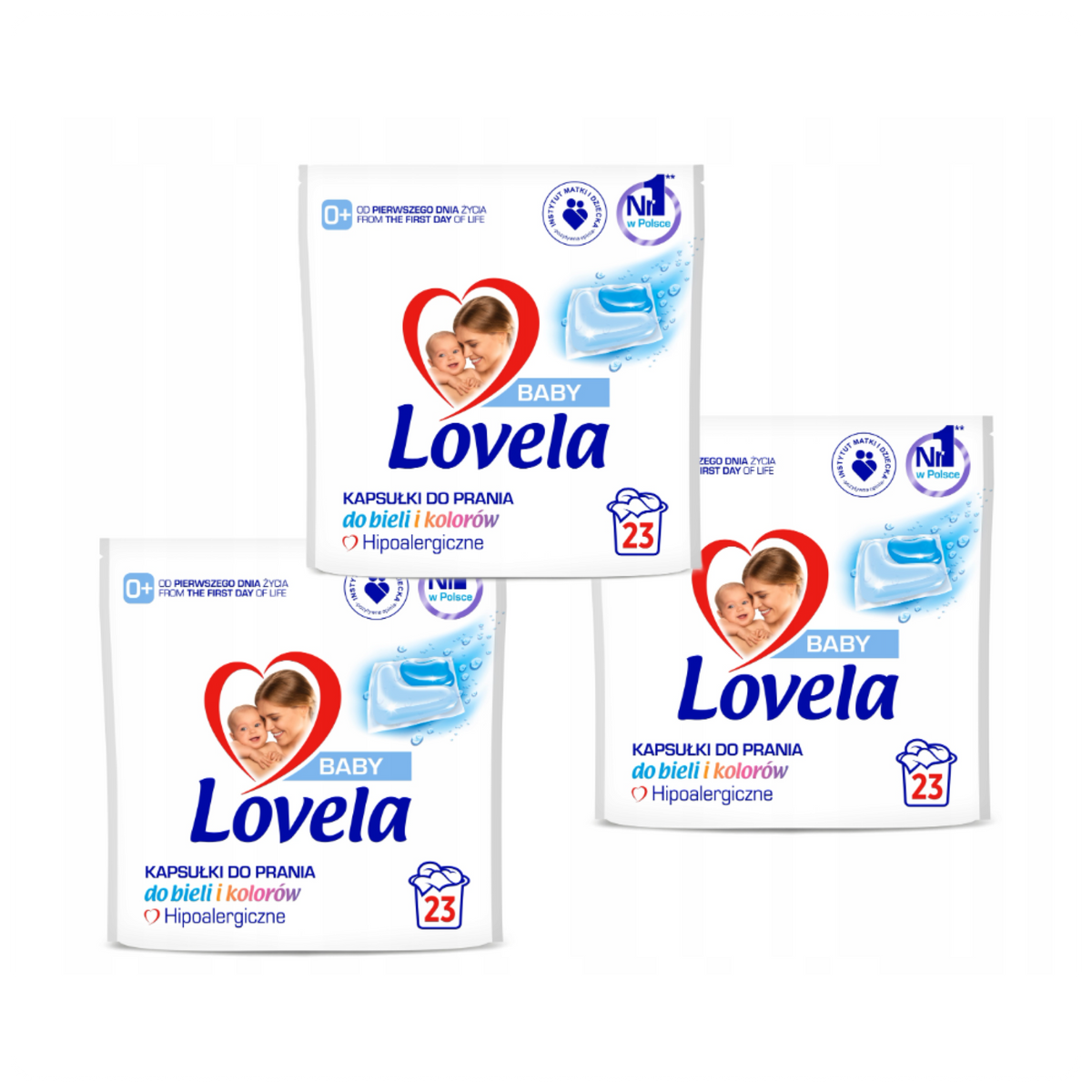 LOVELA BABY skalbimo kapsulės, 69 vnt