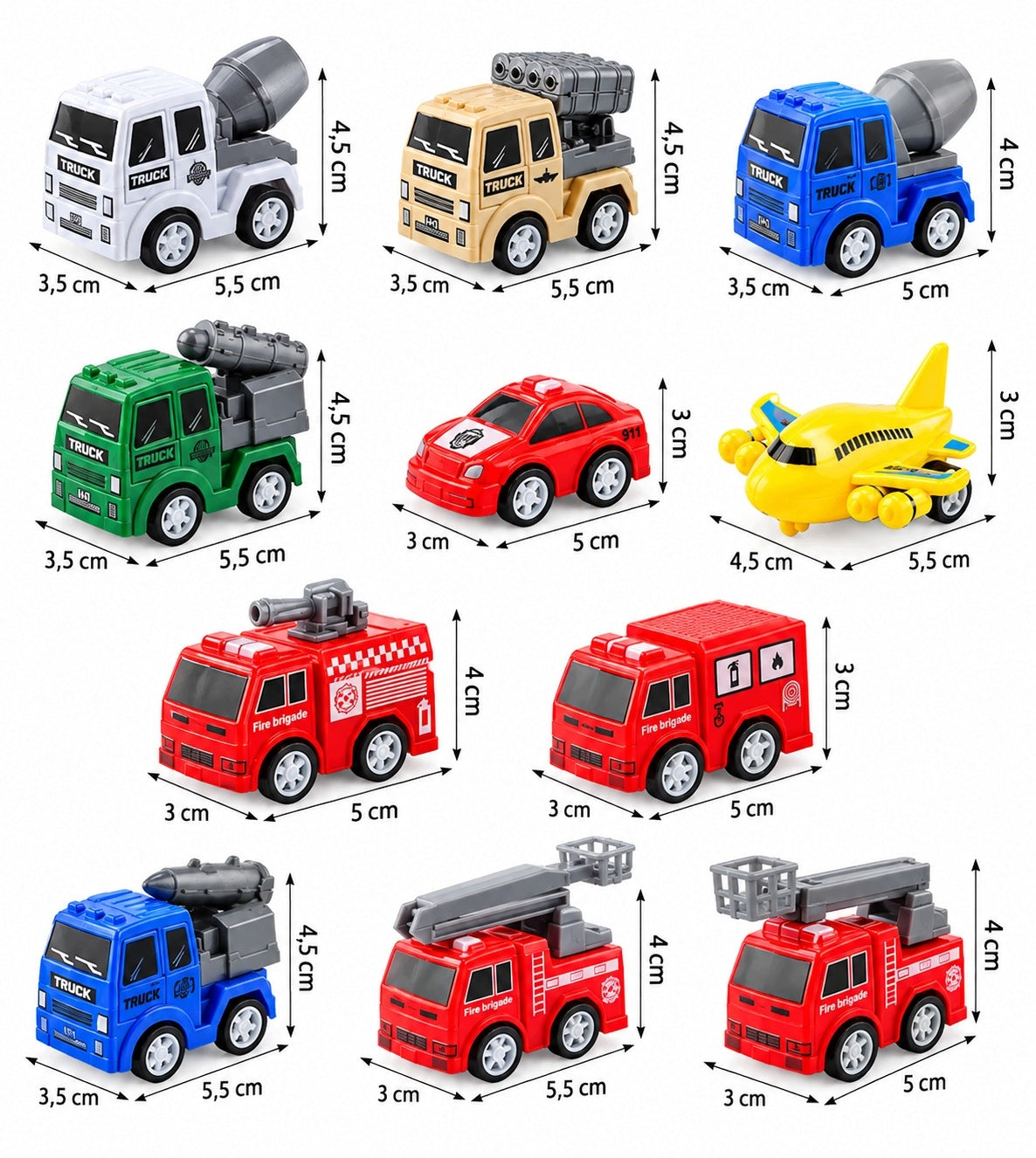Advento kalendorius vaikams - 24 žaisliniai automobiliai