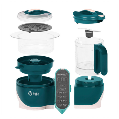 Babymoov Nutribaby (+) 6in1 kūdikių maisto garintuvas - trintuvas (Opal Green)