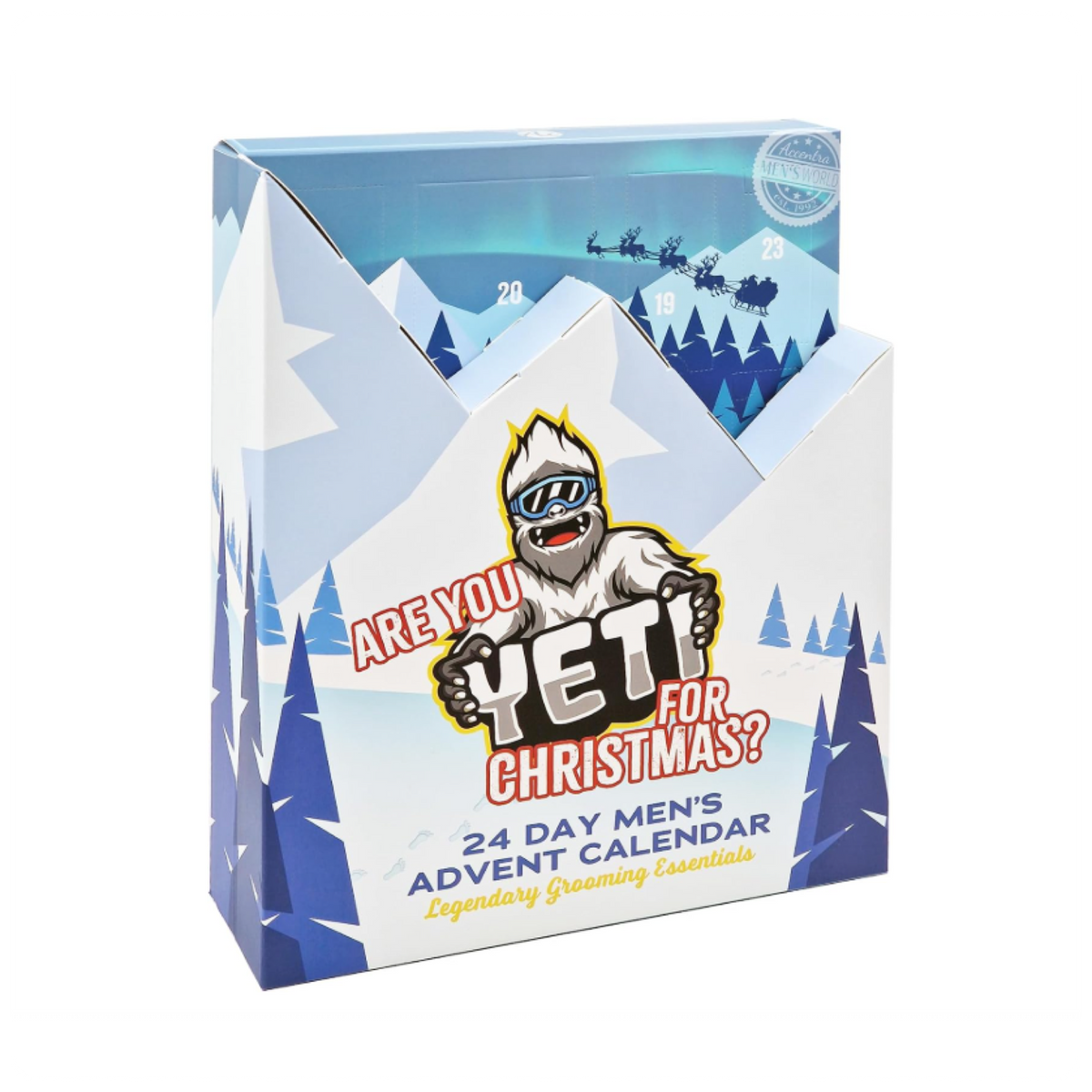 Accentra Yeti vyriškas advento kalendorius 2026 - 24 staigmenos