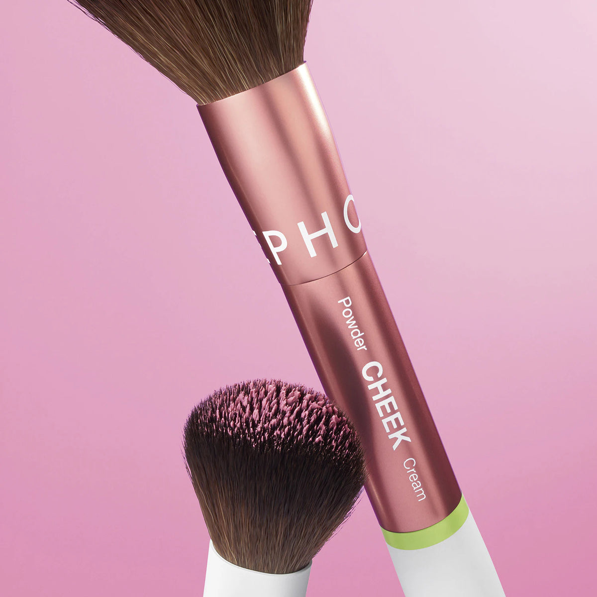 SEPHORA COLLECTION Blush Blush Glow Set - skaistalų ir švytėjimo paletė su dvipusiu šepetėliu