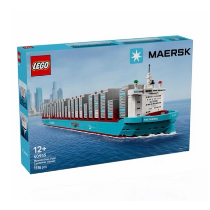 LEGO® Icons 40955 Dviem kuro rūšimis varomas „Maersk“ konteinerių laivas