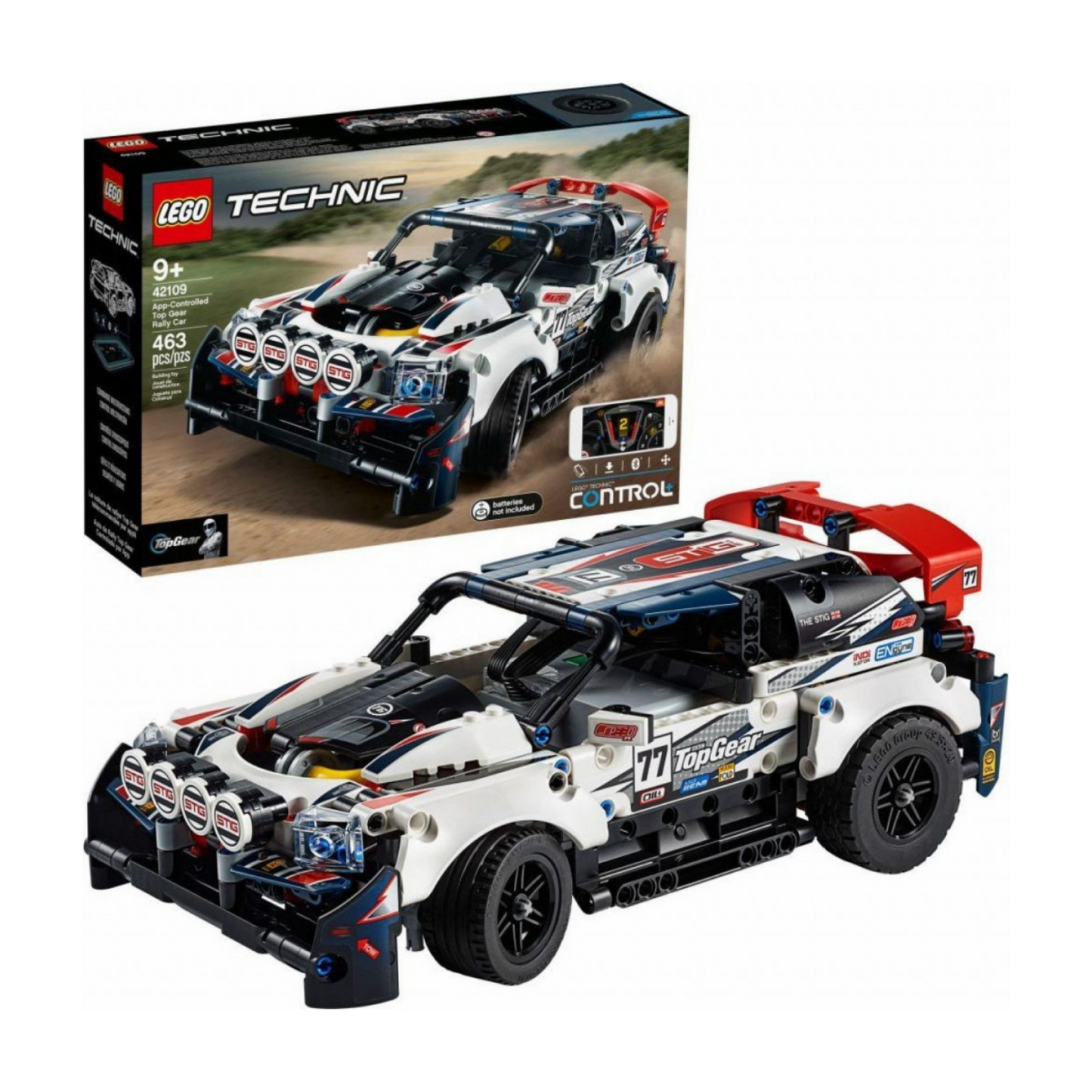 LEGO® Technic 42109 Programėle valdomas „Top Gear“ ralio automobilis