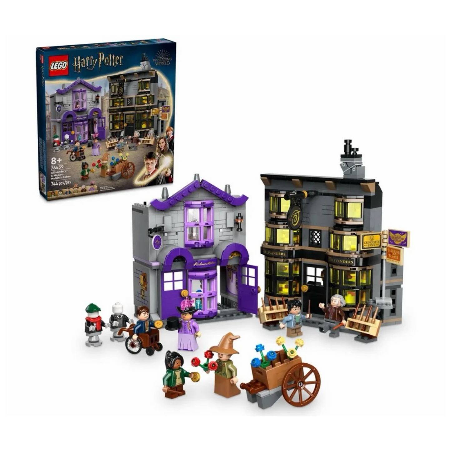 LEGO® 76439 Harry Potter™ Olivanderio ir Madam Malkin parduotuvės