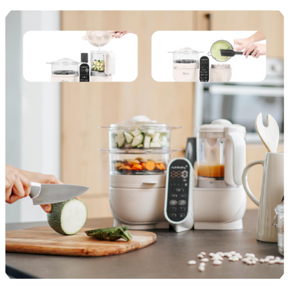 Babymoov Nutribaby (+) 6in1 kūdikių maisto garintuvas - trintuvas (White)