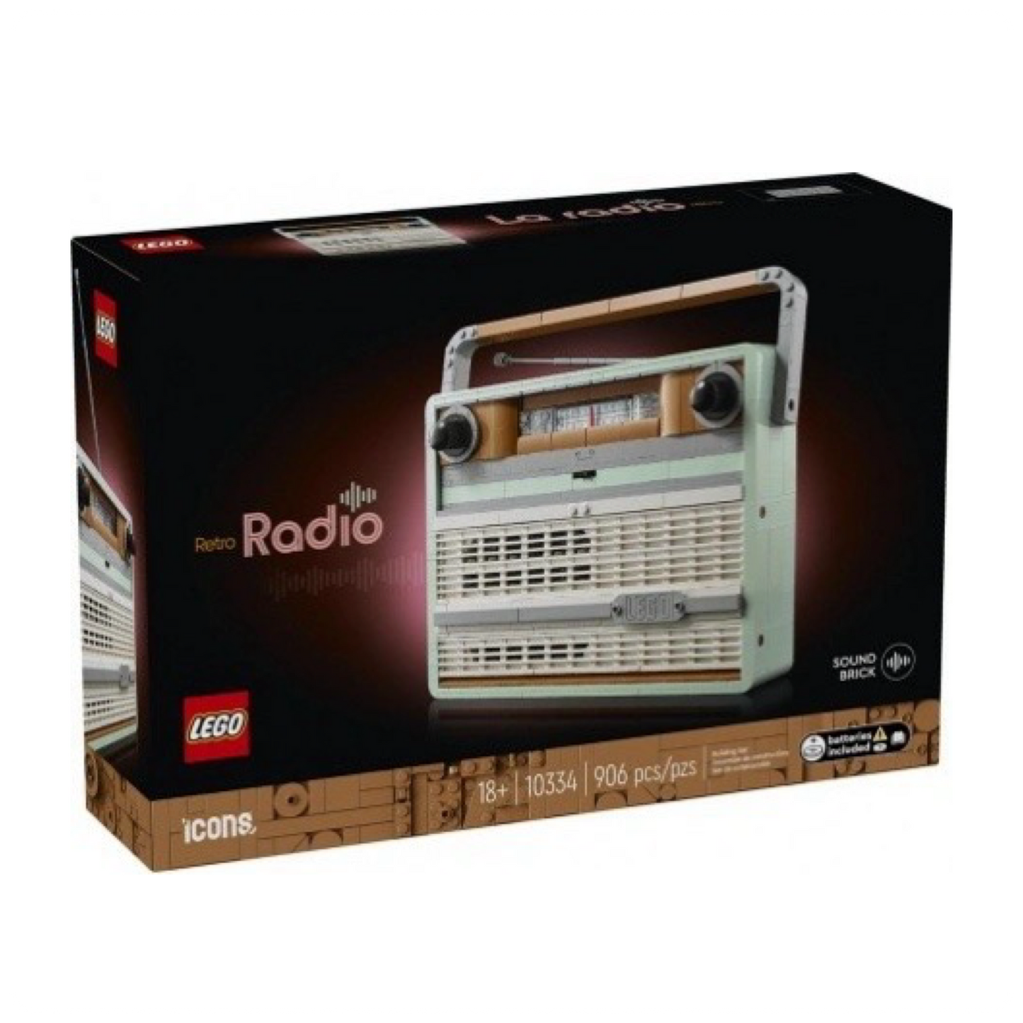 LEGO® Icons Retro stiliaus radijo imtuvas 10334