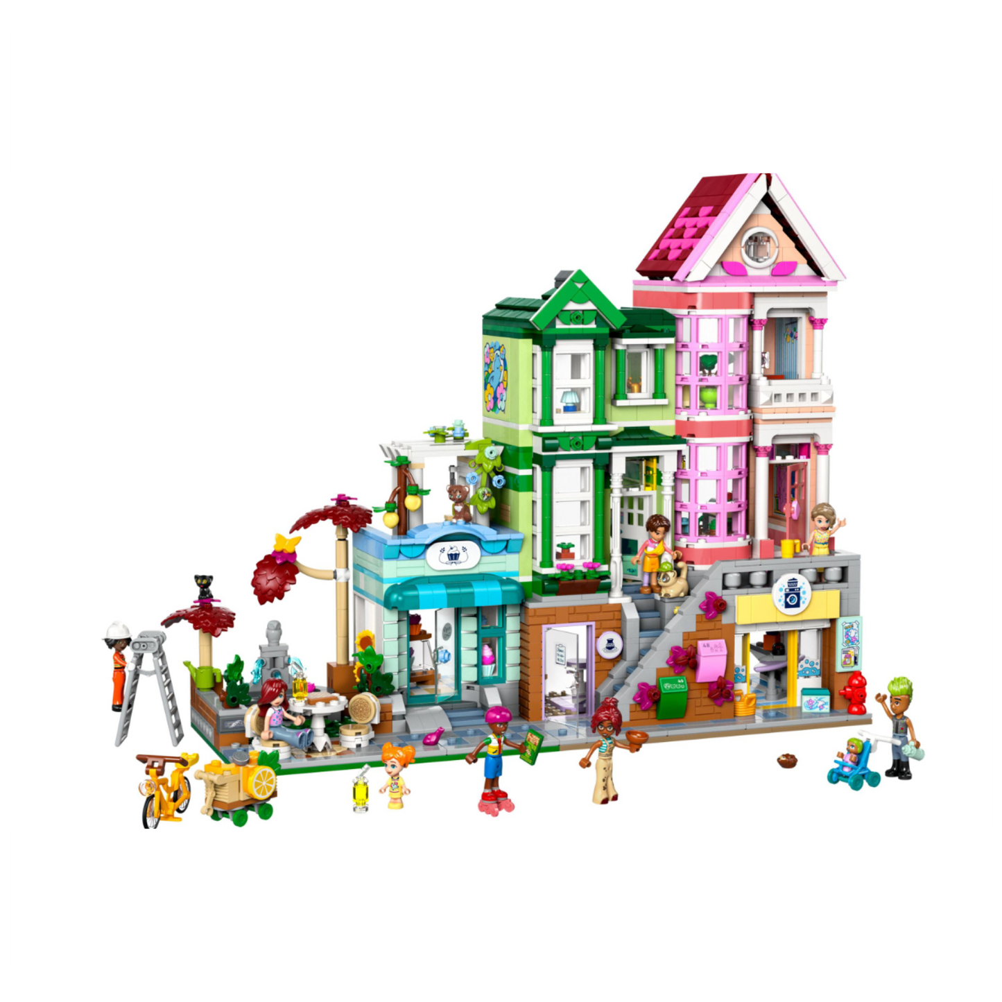LEGO® Friends Hartleiko butai ir parduotuvės Modelis 42670