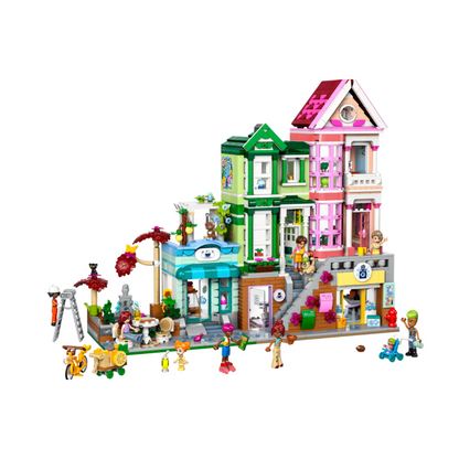 LEGO® Friends Hartleiko butai ir parduotuvės Modelis 42670