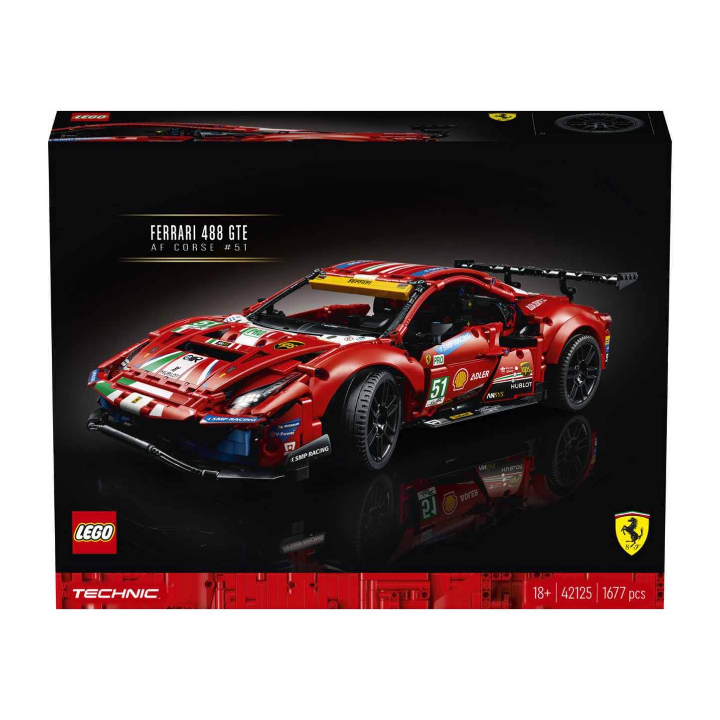 LEGO® Technic 42125 Ferrari 488 GTE “AF Corse #51”