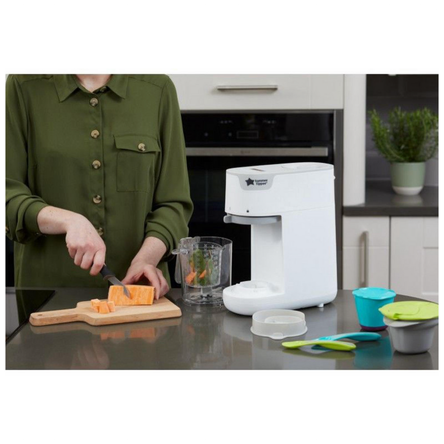 TOMMEE TIPPEE garintuvas ir trintuvas 3in1, juodas