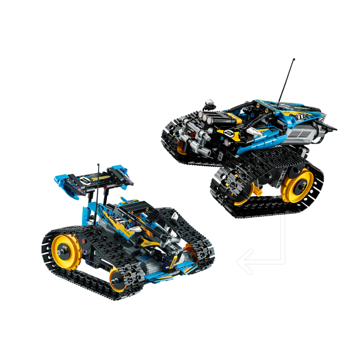 LEGO® Technic 42095 Radijo bangomis valdomas kaskadininkų automobilis