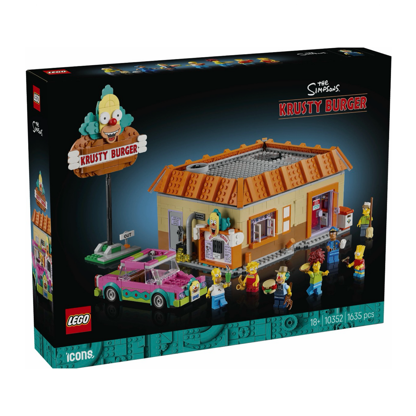 LEGO® Icons The Simpsons™: Krusty mėsainis 10352