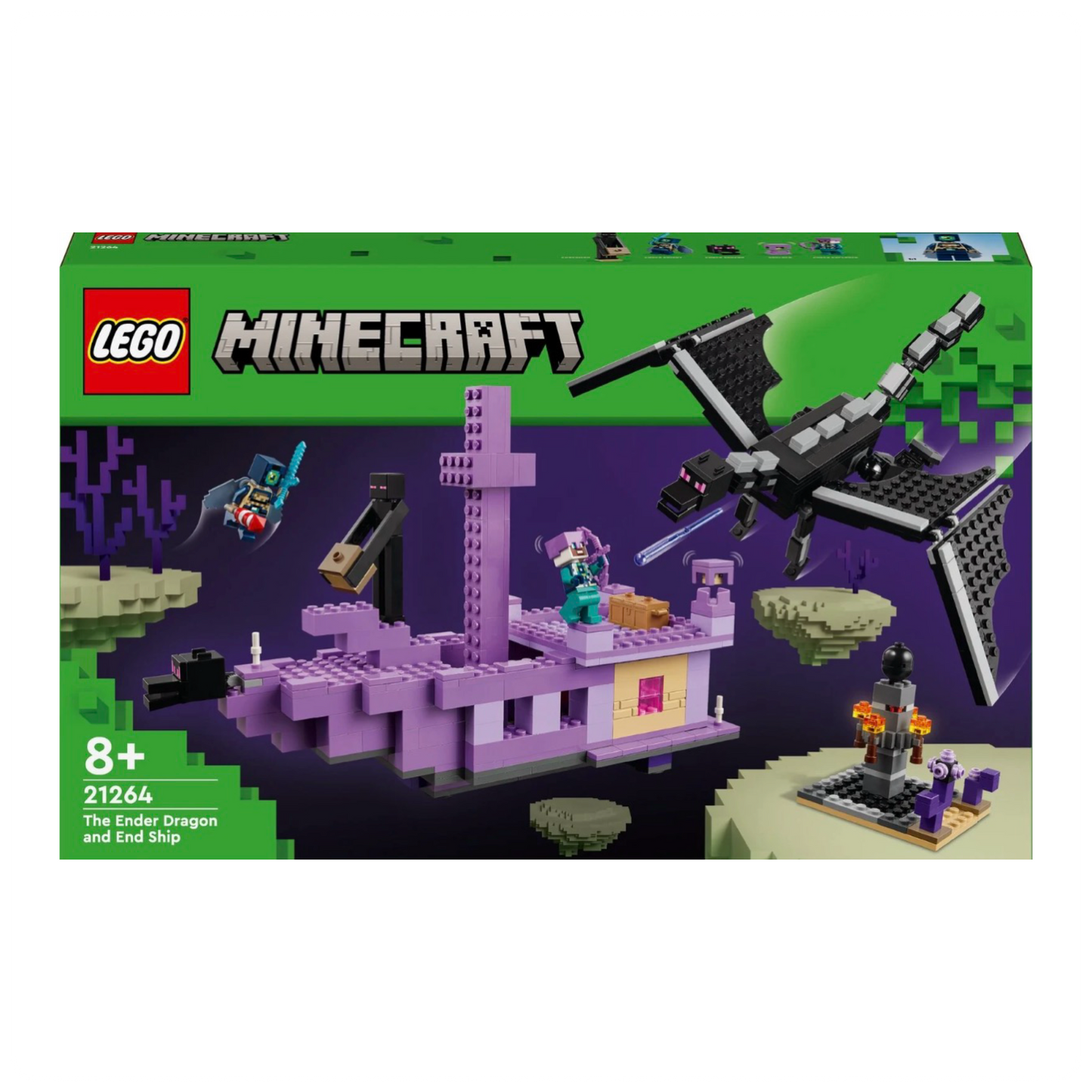 LEGO® Minecraft® Enderio drakonas ir Pabaigos laivas 21264