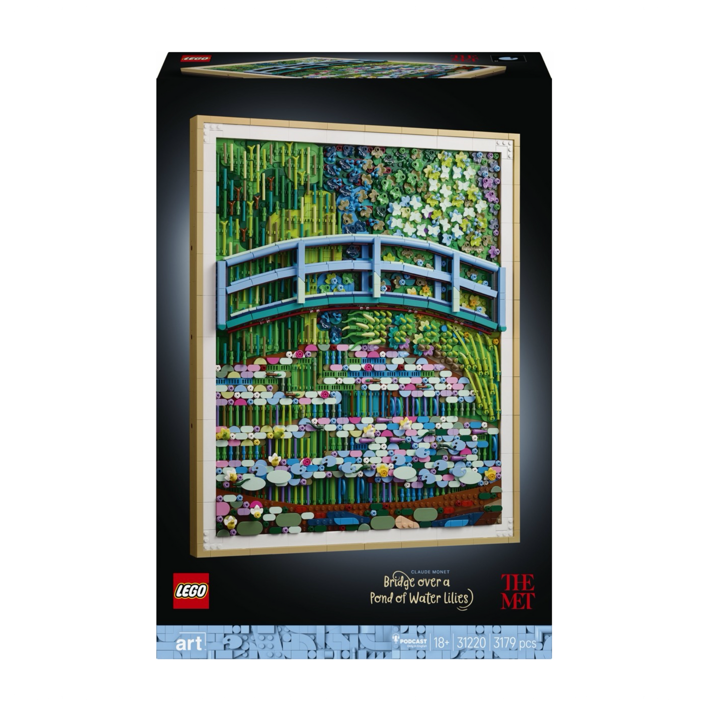 LEGO® Art 31220 Klodas Monė - Tiltas virš vandens lelijų tvenkinio