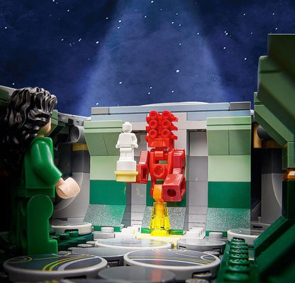 LEGO® „Marvel Rise of Domo“, 76156 superherojų kosminio laivo kūrimo žaislas iš filmo „Amžinieji“
