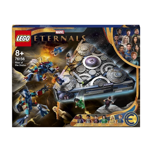 LEGO® „Marvel Rise of Domo“, 76156 superherojų kosminio laivo kūrimo žaislas iš filmo „Amžinieji“