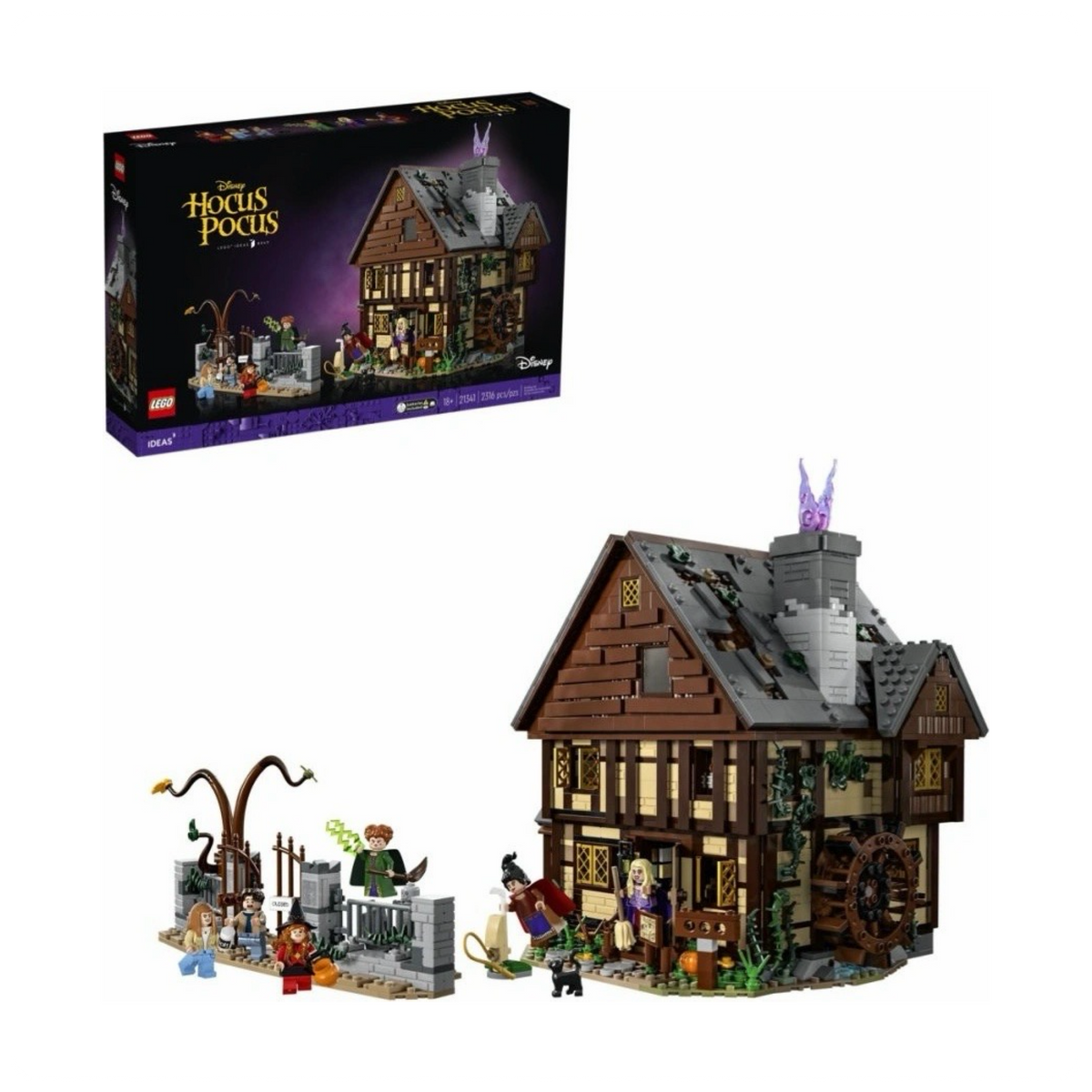 LEGO® Ideas Hocus Pocus Disney: Sandersonų seserų dvaras 21341