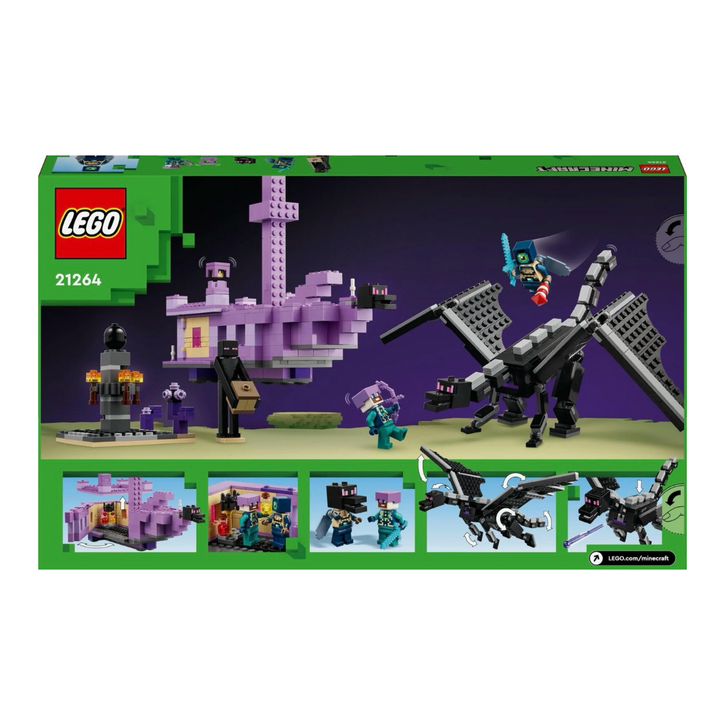 LEGO® Minecraft® Enderio drakonas ir Pabaigos laivas 21264