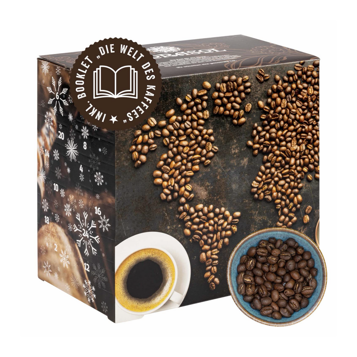 Corasol Premium Coffee World Travel kavos advento kalendorius 2026 - 24 rūšys, pupelės, 240g