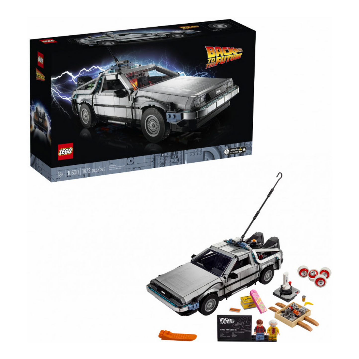 LEGO® Icons Atgal į ateitį: laiko mašina 10300