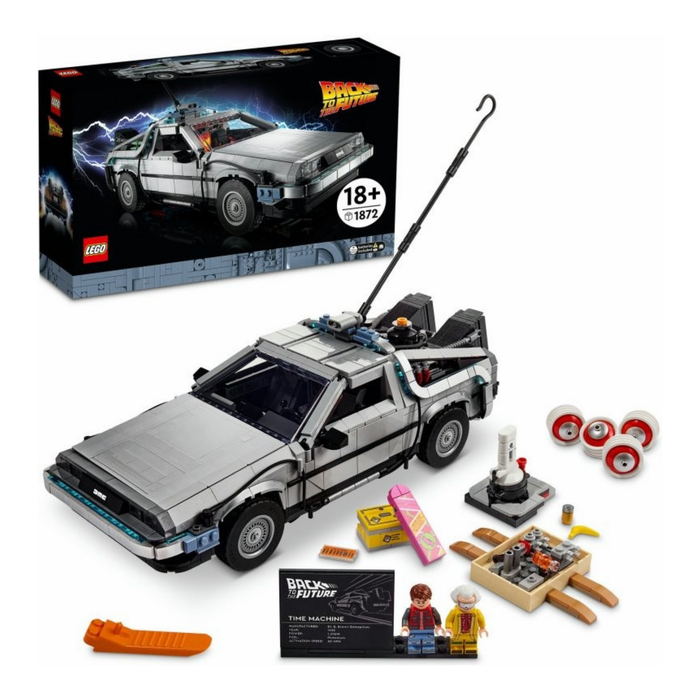 LEGO® Icons Atgal į ateitį: laiko mašina 10300