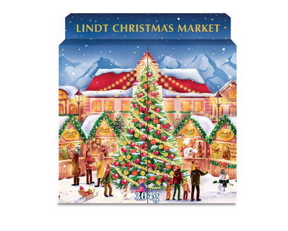 „Lindt MARKET“ advento kalendorius su šokoladiniais saldainiais, 304 g