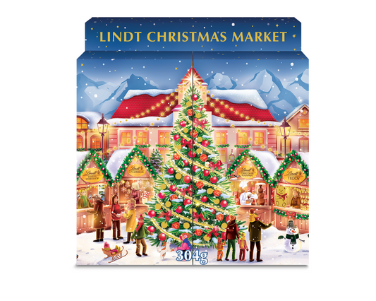 „Lindt MARKET“ advento kalendorius su šokoladiniais saldainiais, 304 g