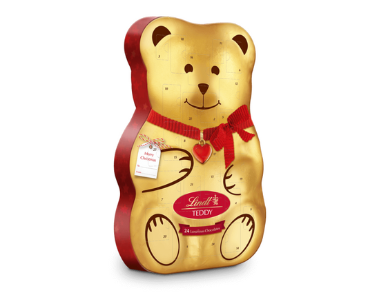 „Lindt TEDDY 3D“ advento kalendorius su šokoladiniais saldainiais, 240 g