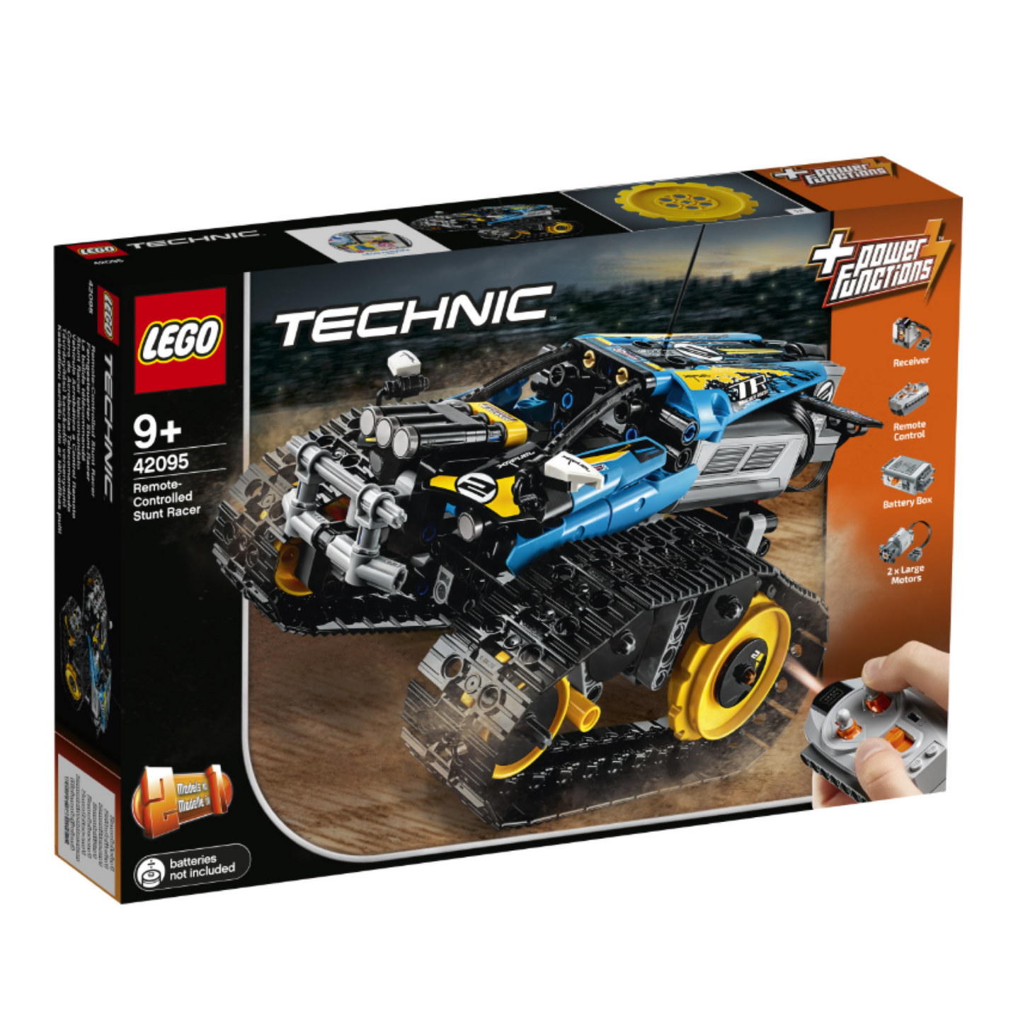 LEGO® Technic 42095 Radijo bangomis valdomas kaskadininkų automobilis