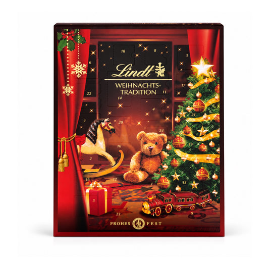 „Lindt TRADITION“ advento kalendorius su šokoladiniais saldainiais, 253 g