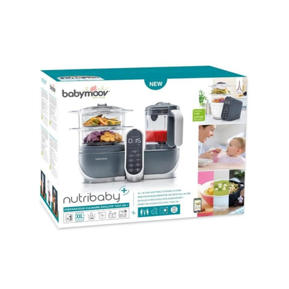 BABYMOOV Nutribaby+ daugiafunkcinis maisto gaminimo prietaisas Grey