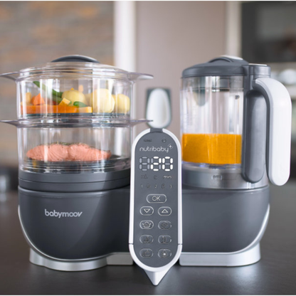 BABYMOOV Nutribaby+ daugiafunkcinis maisto gaminimo prietaisas Grey
