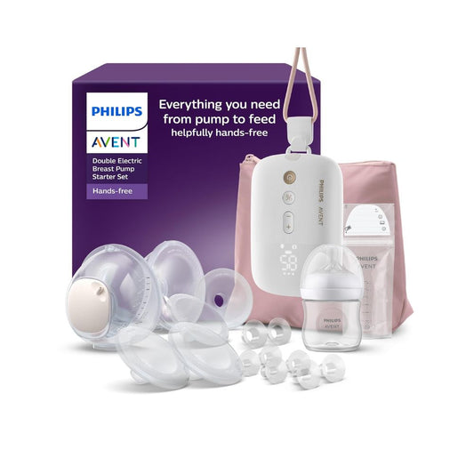 Philips Avent Hands-Free elektrinis dvigubas pientraukis, pradžios rinkinys SCD553/11