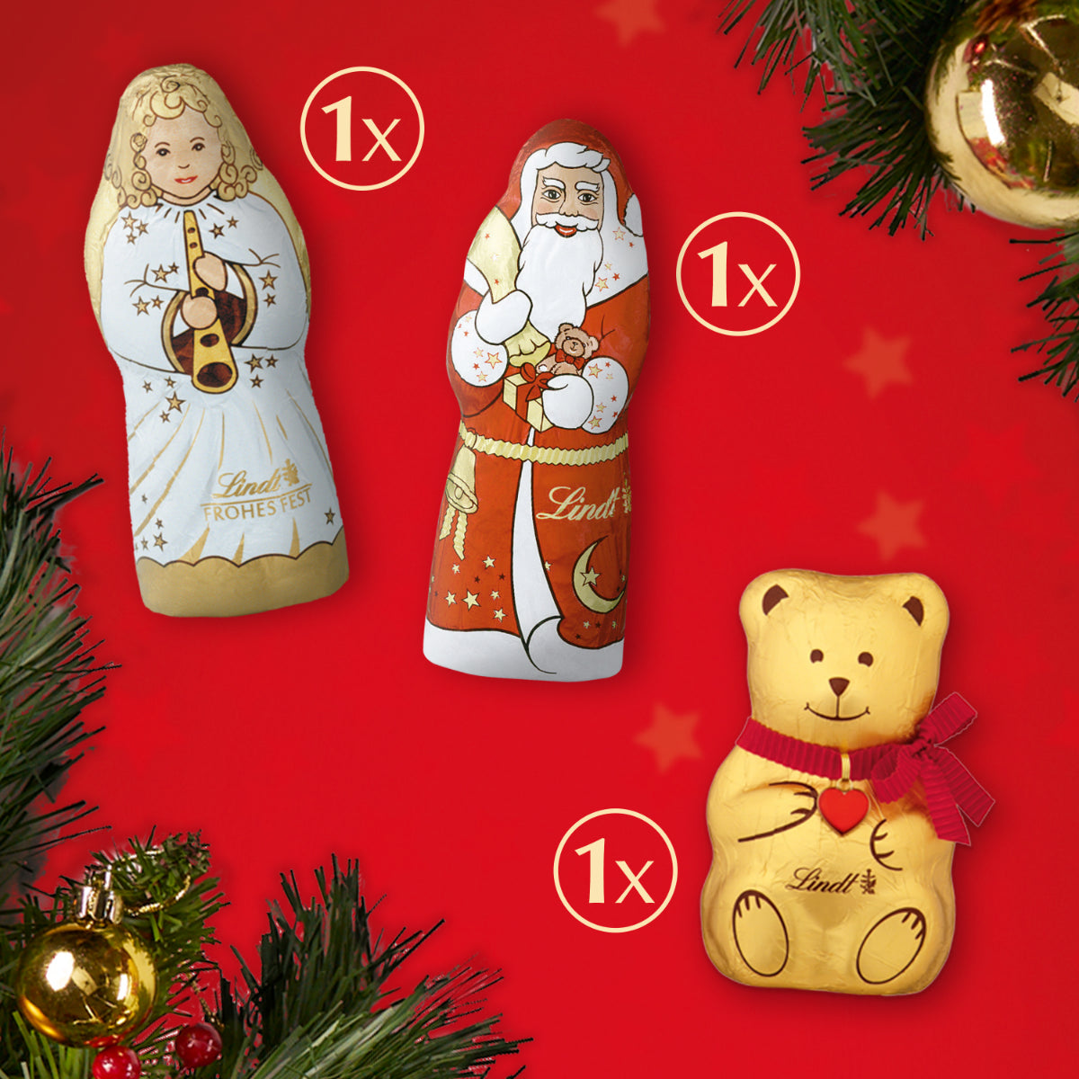 „Lindt TRADITION“ advento kalendorius su šokoladiniais saldainiais, 253 g