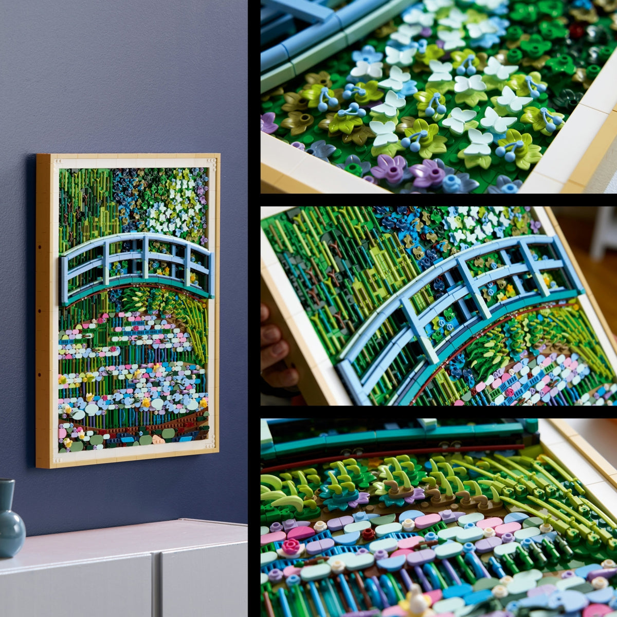 LEGO® Art 31220 Klodas Monė - Tiltas virš vandens lelijų tvenkinio